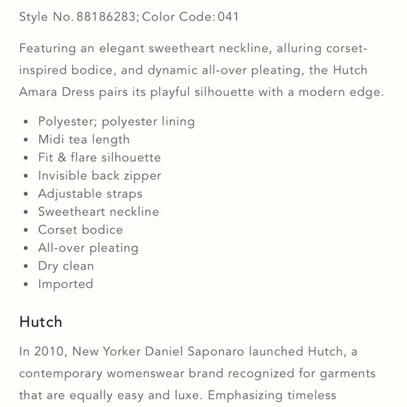 Anthropologie Hutch Amara Corset Pleated Tulle Fit & Flare Midi Dress in Navy - Picture 5 of 10